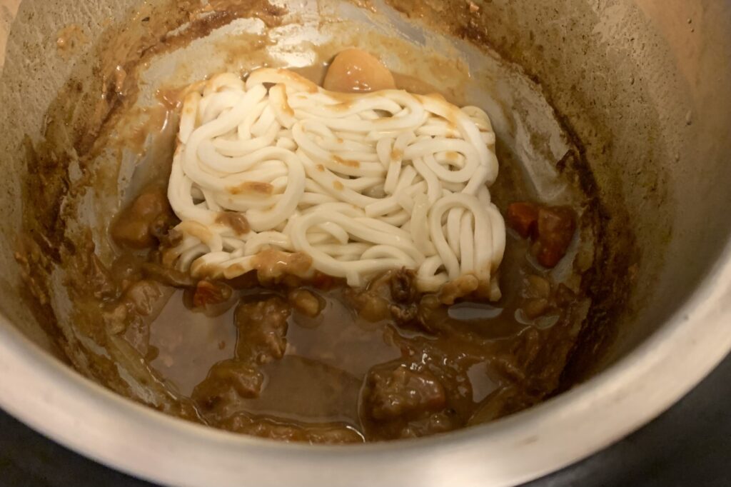 ホットクックで作るカレーうどん