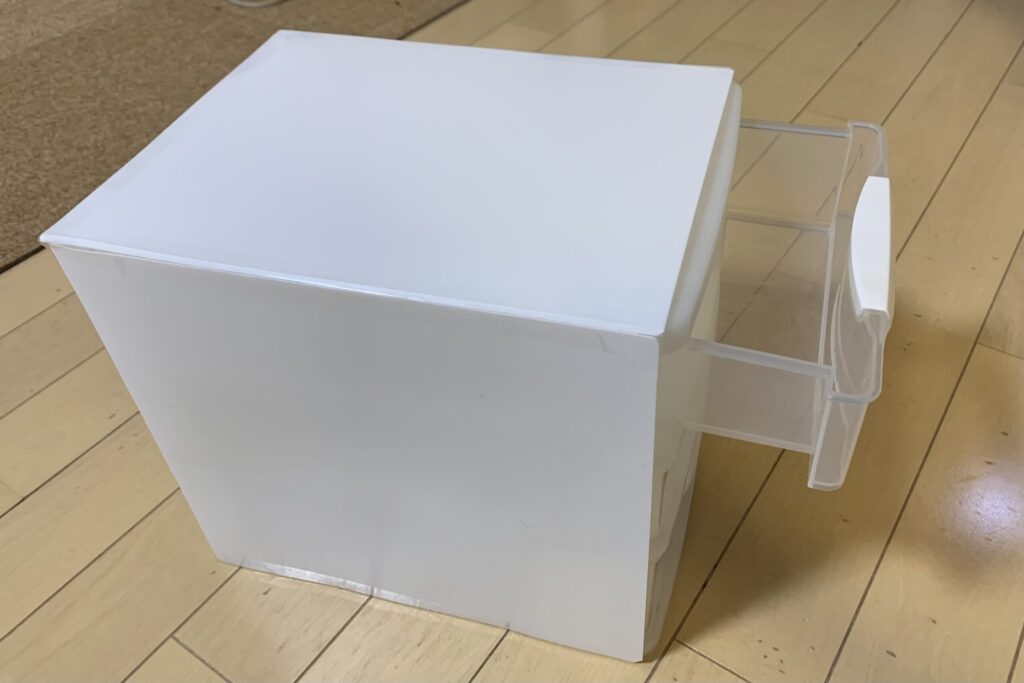 PPシートを取り付けた引き出し収納