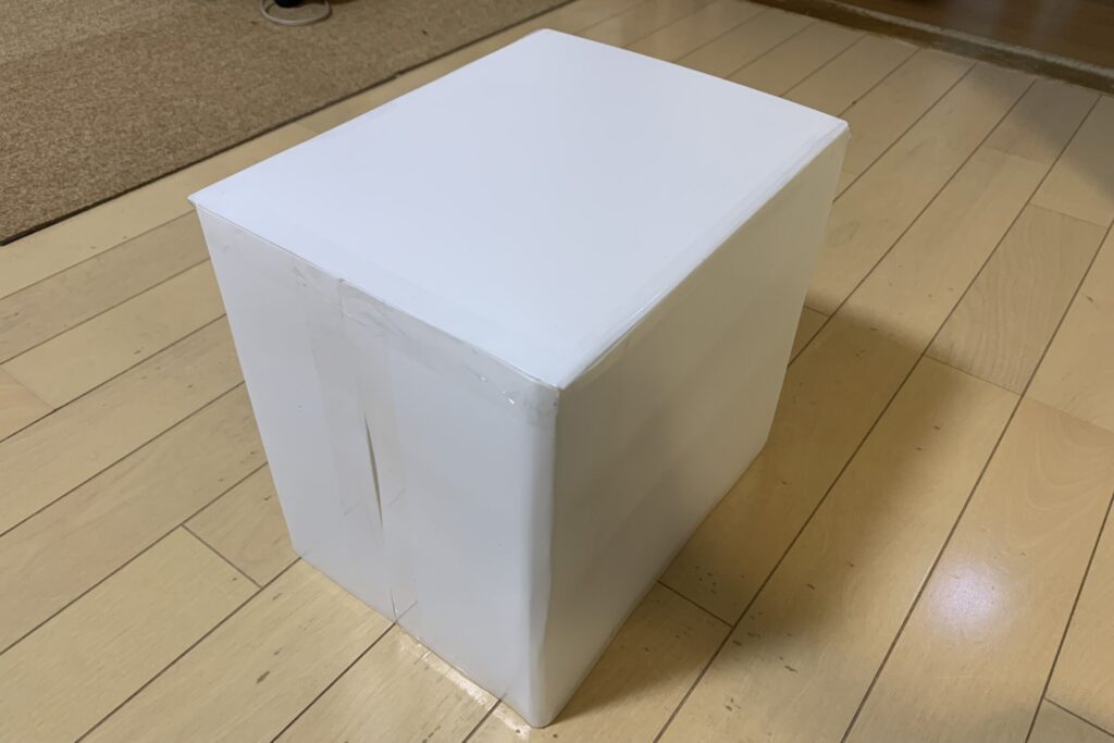 PPシートを取り付けた引き出し収納