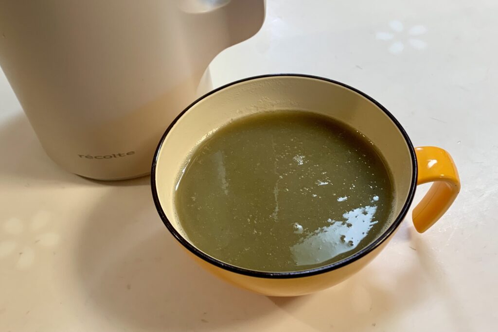 レコルトで作ったごぼうのスープ